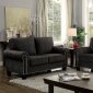 Elwick Sofa & Loveseat Set CM6884 in Dark Gray w/Options