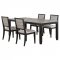 Elodie Dining Set 5Pc 121221 in Gray & Black by Coaster