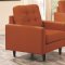 Kesson Sofa & Loveseat Orange Fabric 505371 by Coaster w/Options