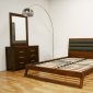 Ceni Bedroom Set in Brown by Wholesale Interiors w/Platform Bed