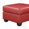 G600 Sofa & Loveseat in Red Bonded Leather w/Options by Glory