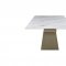 9087 Dining Table Champagne-Bronze by ESF w/Optional 1239 Chairs