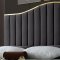 Jolie Bed in Grey Velvet Fabric by Meridian w/Options