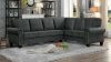 Cornelia Sectional Sofa 8216DG in Dark Gray by Homelegance