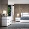 Athena Bedroom in High Gloss White by ESF w/Options