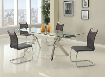 Ella Dining Table 5Pc Set - Nadine Chairs by Chintaly [CYDS-Ella-Nadine]