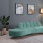 Divine Sectional Sofa 618 in Mint Velvet Fabric by Meridian