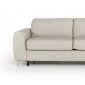 Tourquois Sofa Bed in Light Grey Full Leather by VIG