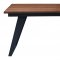 1518 Dining Table Walnut & Black by ESF w/Optional 1640 Chairs