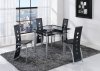 D1058BT Bar Height Dinette Set 5Pc in Black by Global