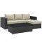 Sojourn Outdoor Patio 3Pc Sectional Set EEI-1889 by Modway