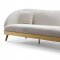 Chloe Sofa TOV-L6127 in Cream Velvet Fabric by TOV Furniture