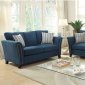 Campbell Sofa CM6095TL in Dark Teal Fabric w/Options