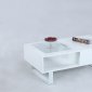 3511 Coffee Table 3Pc Set in White by Chintaly