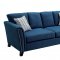 Campbell Sofa CM6095TL in Dark Teal Fabric w/Options