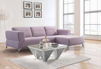 Josiah Sectional Sofa 55090 in Pale Berries Fabric by Acme [AMSS-55090-Josiah]