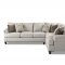 Alexa Sectional Sofa in Oyster Fabric by Klaussner