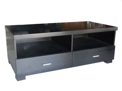 Wenge Finish Modern TV Stand w/Storage Drawers & Shelf