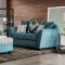 River Sofa SM4120 in Turquoise Chenille Fabric w/Options