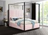 Jax Bed in Pink Velvet by Meridian w/Options