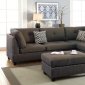 F6975 Sectional Sofa in Linen-Like Fabric by Boss w/ Ottoman