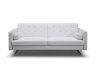 Giovanni Sofa Bed in White Faux Leather by Whiteline