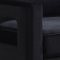 Noah Accent Chair 511 in Black Velvet Fabric by Meridian