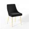 Viscount Dining Chair 3808 Set of 2 in Black Velvet by Modway