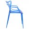 Milan Set of 4 Dining Chairs MW17TBU in Blue by LeisureMod