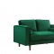 Emily Sofa 625 in Green Velvet Fabric by Meridian w/Options