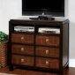 CM7152TV Patra TV Stand in Acacia & Walnut