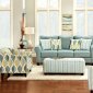 Brubeck Sofa SM8140 in Light Teal Fabric w/Options