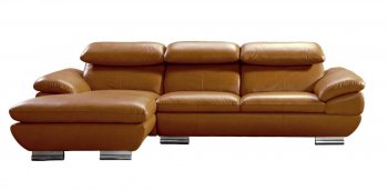 575 Sectional Sofa in Camel Leather by VIG [VGSS-575 Camel]