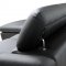 Ferdinan Sectional Sofa Black Faux Leather - Wholesale Interiors