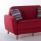 Nora Zigana Marsala Sofa Bed in Red Fabric by Istikbal w/Options