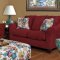 16151 Bombay Sofa & Loveseat Set in Cardinal Fabric by Chelsea