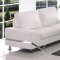 7240 Sofa in White Bonded Leather & PVC by American Eagle