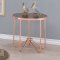 Alivia Coffee Table 3PC Set 81840 in Smoky Glass & Rose Gold