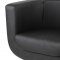 Bliss Swivel Chair in Black Leatherette by Whiteline Imports