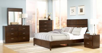 Tobacco 1735 Vernada Modern Bedroom by Homelegance w/Options [HEBS-1735 Vernada]