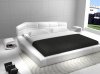 Dream Bed in White Bonded Leather by J&M w/Optional Nightstands