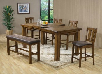 Morrison Dining Table 5Pc Set 00845 - Oak Wood by Acme w/Options [AMDS-00845 Morrison]