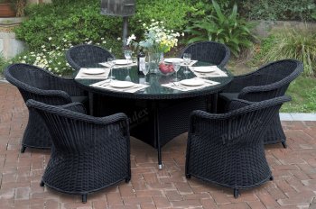 228 Outdoor Patio 7Pc Table Set by Poundex w/Options [PXOUT-228]