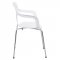 Carney Set of 4 Dining Chairs CC21W in White by LeisureMod