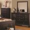 Cappuccino Finish Transitional Bedroom 5Pc Set w/Optional Items