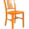 Alton Set of 4 Dining Chairs NA15OR in Orange by LeisureMod