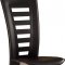 D290DC Dining Chair Set of 4 in Black PU by Global