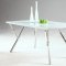 Jade 5Pc Modern Dining Set w/Starphire Glass Top