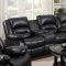 9241 Reclining Sectional Sofa in Black Bonded Leather w/Options