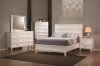 Coaster White Finish Holland Modern Bedroom w/Optional Casegoods